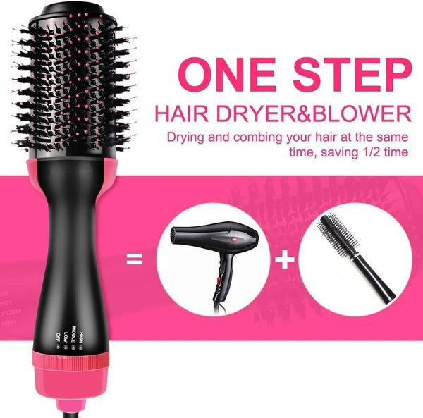 One Step Hot Air Brush Dryer & Straightener
